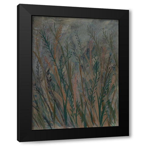 Green Mash Grass II Black Modern Wood Framed Art Print with Double Matting by Lee, Judson
