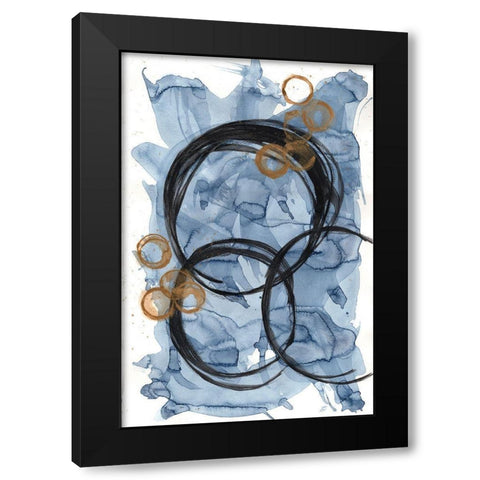 Sketch Circles I Black Modern Wood Framed Art Print with Double Matting by Lee, Judson