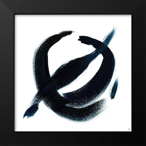 Circle Line III Black Modern Wood Framed Art Print by Lee, Judson