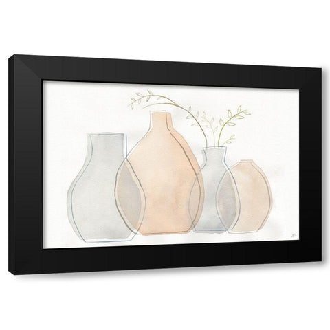 Sketch Arrangement Black Modern Wood Framed Art Print with Double Matting by Lee, Judson