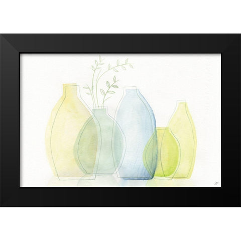 Transparent Glass Black Modern Wood Framed Art Print by Lee, Judson