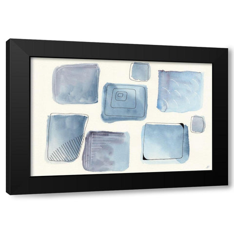 Rounded Box Sketch Black Modern Wood Framed Art Print by Lee, Judson