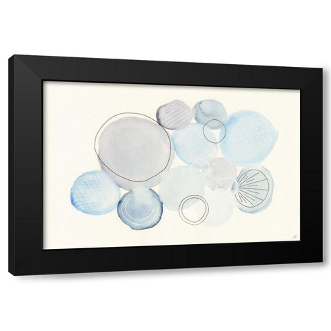Water Circle Black Modern Wood Framed Art Print with Double Matting by Lee, Judson