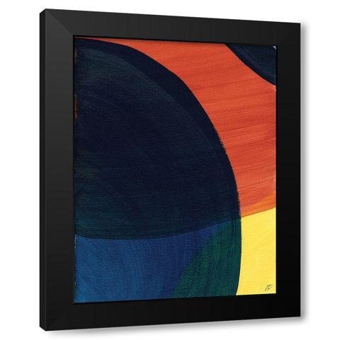 Big Circles I Black Modern Wood Framed Art Print by Lee, Judson