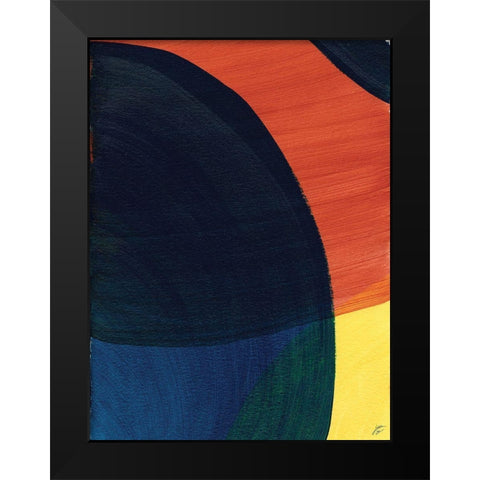 Big Circles I Black Modern Wood Framed Art Print by Lee, Judson