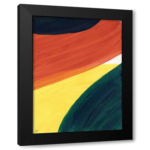 Big Circles II Black Modern Wood Framed Art Print by Lee, Judson