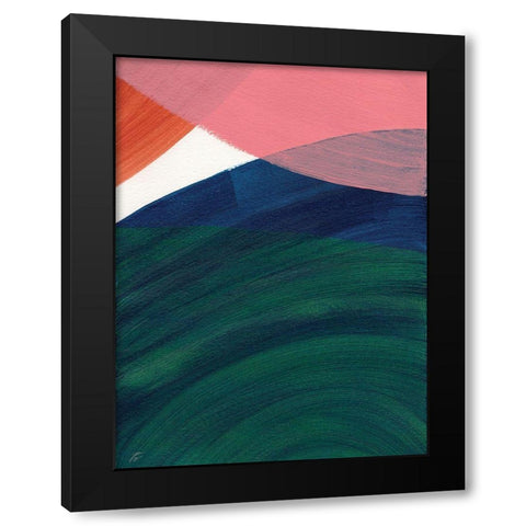 Big Circles III Black Modern Wood Framed Art Print by Lee, Judson