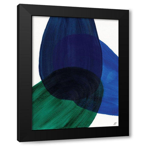 Blue Green II Black Modern Wood Framed Art Print by Lee, Judson