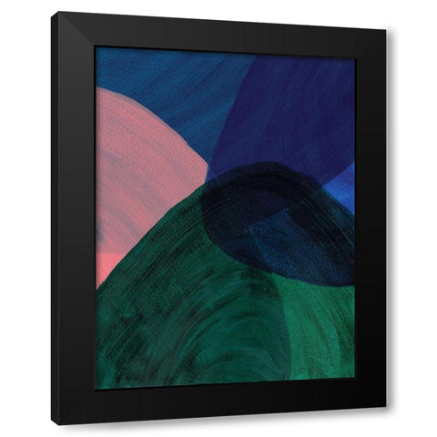 Green Glass II Black Modern Wood Framed Art Print with Double Matting by Lee, Judson