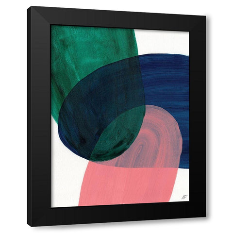 Peace-Blue-Green II Black Modern Wood Framed Art Print with Double Matting by Lee, Judson
