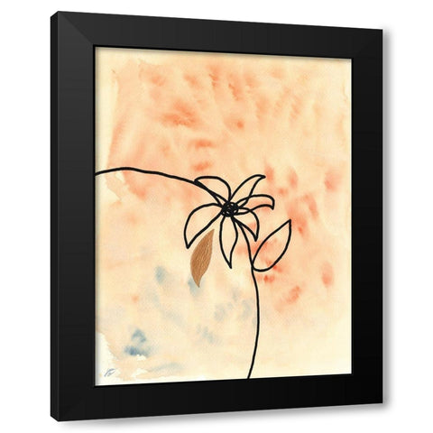 Textured Flower II Black Modern Wood Framed Art Print by Lee, Judson