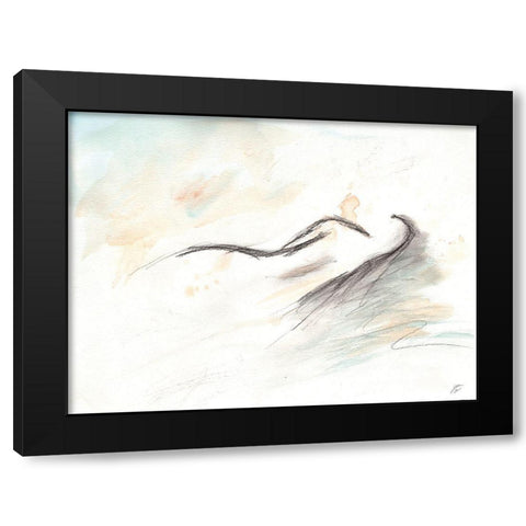 Relaxed Female I Black Modern Wood Framed Art Print by Lee, Judson