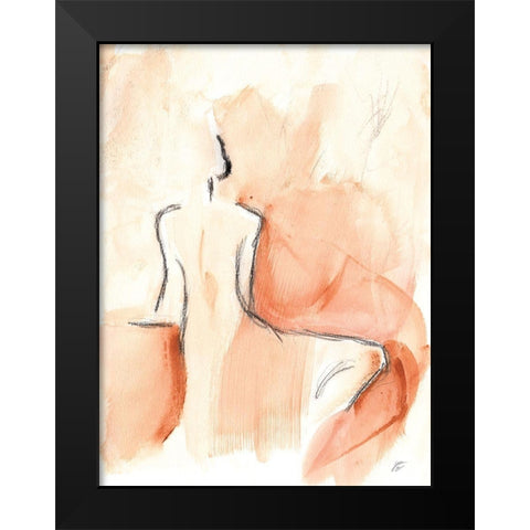 Relaxed Lady I Black Modern Wood Framed Art Print by Lee, Judson