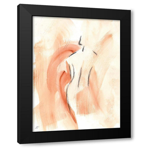 Relaxed Lady II Black Modern Wood Framed Art Print by Lee, Judson