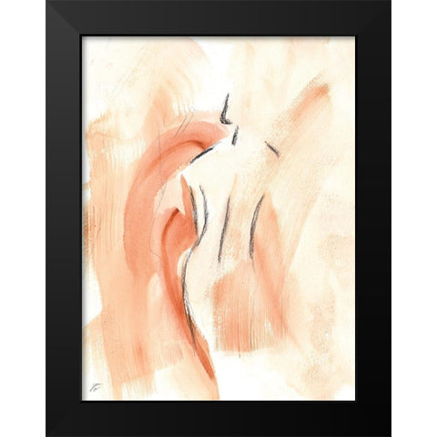 Relaxed Lady II Black Modern Wood Framed Art Print by Lee, Judson