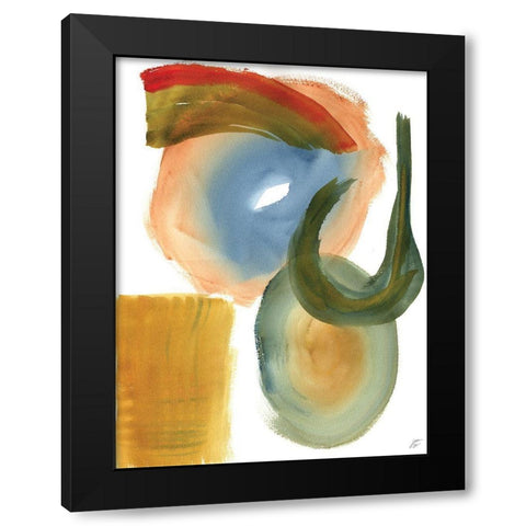 Hook and Eye Black Modern Wood Framed Art Print by Lee, Judson