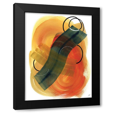 Thin Circles I Black Modern Wood Framed Art Print by Lee, Judson