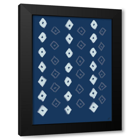 Textile Diamonds III Black Modern Wood Framed Art Print with Double Matting by Lee, Judson
