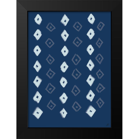 Textile Diamonds III Black Modern Wood Framed Art Print by Lee, Judson
