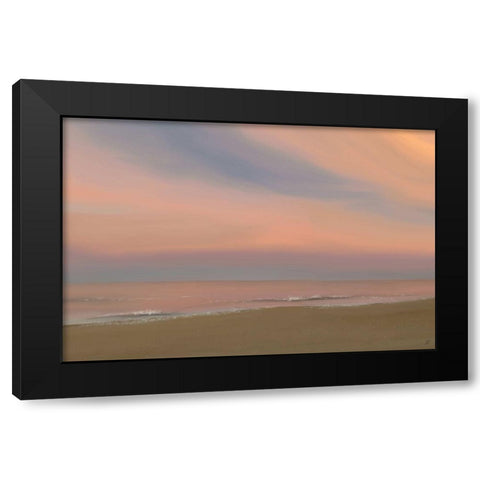 Beach Sunset Black Modern Wood Framed Art Print by Lee, Judson