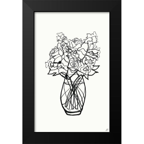 Floral Arrangement I Black Modern Wood Framed Art Print by Lee, Judson