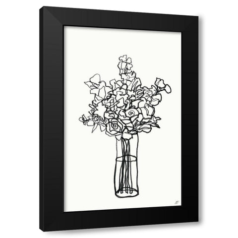 Floral Arrangement II Black Modern Wood Framed Art Print by Lee, Judson