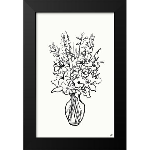 Floral Arrangement III Black Modern Wood Framed Art Print by Lee, Judson