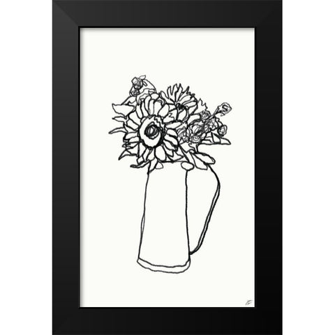 Floral Arrangement V Black Modern Wood Framed Art Print by Lee, Judson