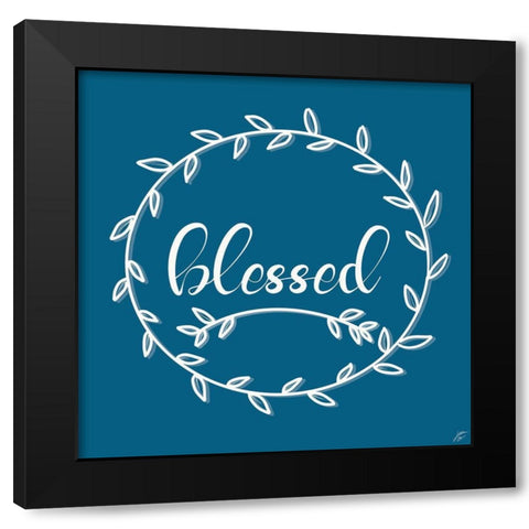 Blessed Black Modern Wood Framed Art Print by Lee, Judson