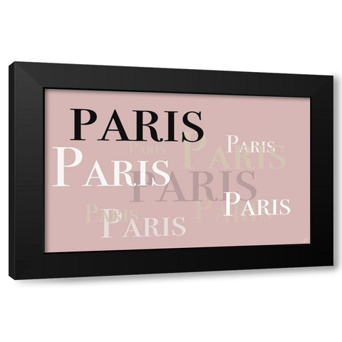 Paris Black Modern Wood Framed Art Print with Double Matting by Lee, Judson