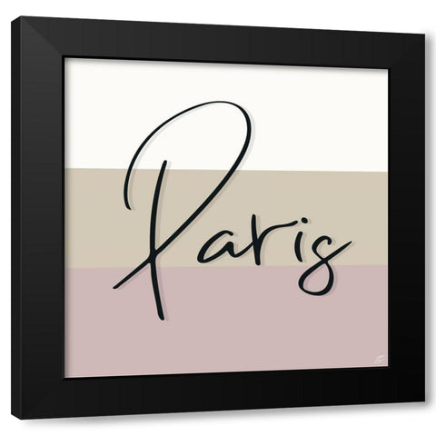 Paris Black Modern Wood Framed Art Print by Lee, Judson
