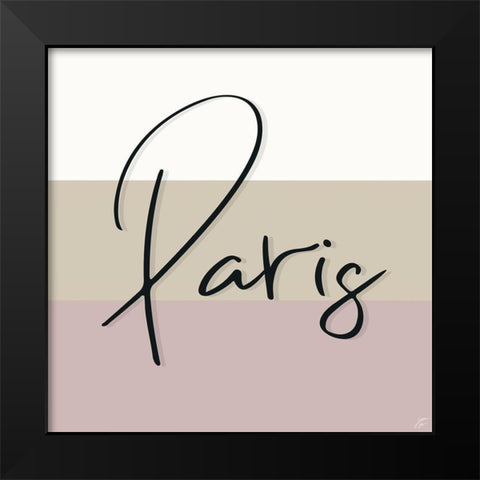 Paris Black Modern Wood Framed Art Print by Lee, Judson