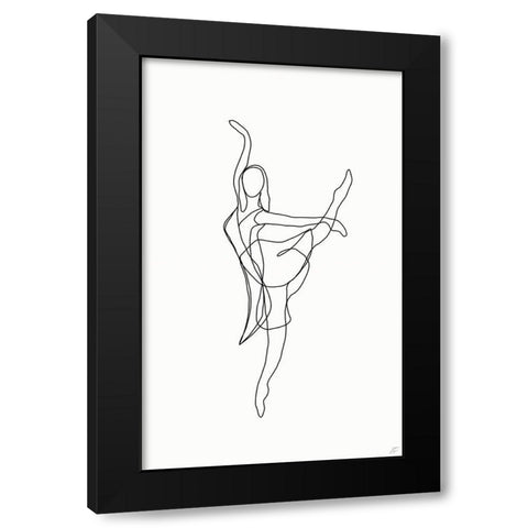 Ballerina III Black Modern Wood Framed Art Print by Lee, Judson