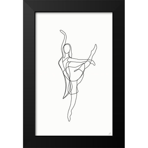 Ballerina III Black Modern Wood Framed Art Print by Lee, Judson
