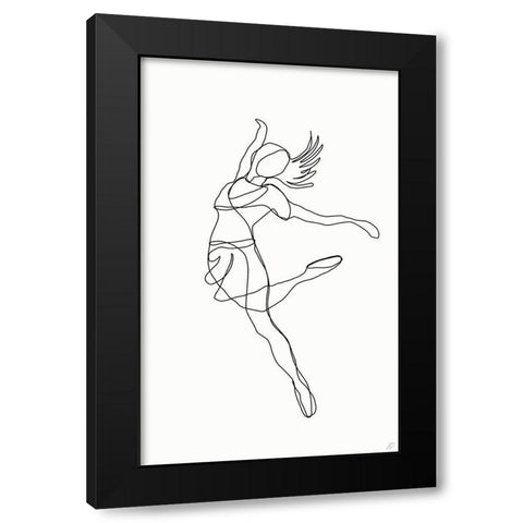 Ballerina V Black Modern Wood Framed Art Print by Lee, Judson
