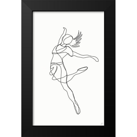 Ballerina V Black Modern Wood Framed Art Print by Lee, Judson