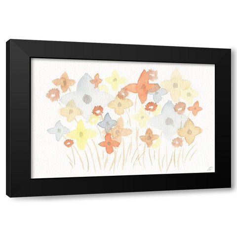 Pinwheel Field Black Modern Wood Framed Art Print with Double Matting by Lee, Judson