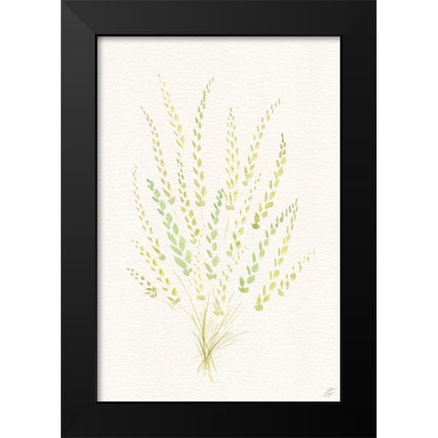 Dried Green Bundle Black Modern Wood Framed Art Print by Lee, Judson