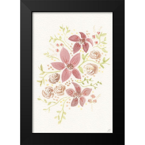 Little Arrangement Black Modern Wood Framed Art Print by Lee, Judson