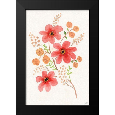 Open Arrangement Black Modern Wood Framed Art Print by Lee, Judson