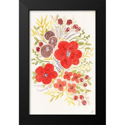 Watercolor Cluster Black Modern Wood Framed Art Print by Lee, Judson