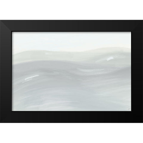 Neutral Hills Black Modern Wood Framed Art Print by Lee, Judson
