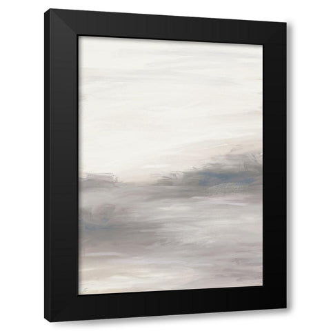 Blue-Mauve Abstract Black Modern Wood Framed Art Print by Lee, Judson