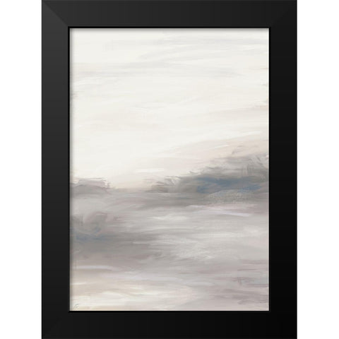 Blue-Mauve Abstract Black Modern Wood Framed Art Print by Lee, Judson