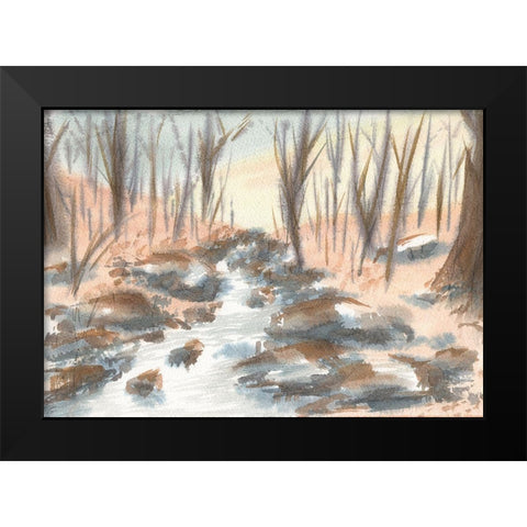 Fall Quite Creek Black Modern Wood Framed Art Print by Lee, Judson