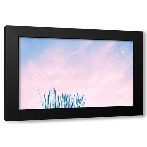 Millennial Pink Sea Grass Black Modern Wood Framed Art Print by Lee, Judson