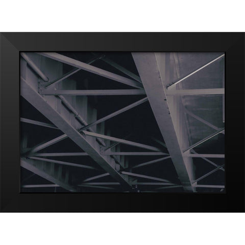 Steel Archiscape Black Modern Wood Framed Art Print by Lee, Judson