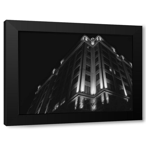 Big Building at Night I Black Modern Wood Framed Art Print by Lee, Judson
