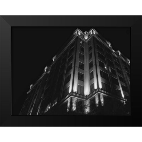 Big Building at Night I Black Modern Wood Framed Art Print by Lee, Judson