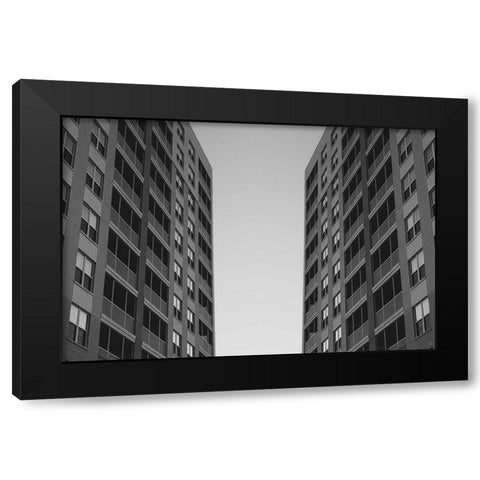 Alley Viewscape Black Modern Wood Framed Art Print with Double Matting by Lee, Judson